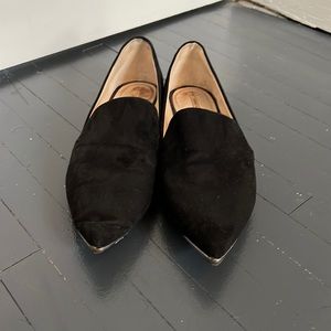 Zara basic black suede Loafer size 40